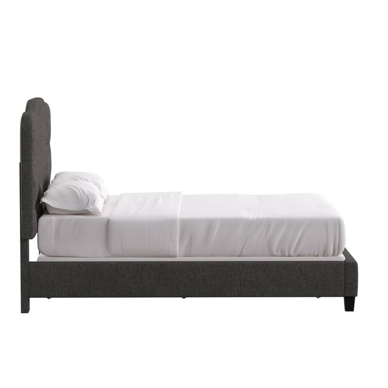 Ginny Adjustable Diamond-tufted Camel Back Bed by iNSPIRE Q Classic