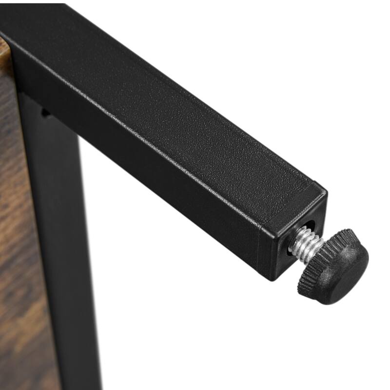 Yaheetech 3 Tier Sofa Side End Table with Shelf, X Shape SideTable