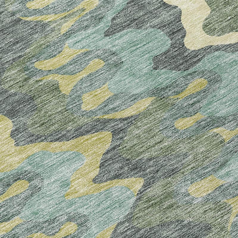 HomeRoots Abstract Transitional Rectangle Outdoor Rug