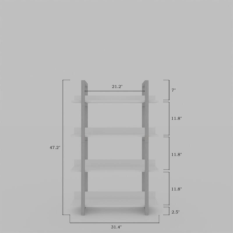 Solid wood bookshelf plant rack,The four layer multifunctional open shelf