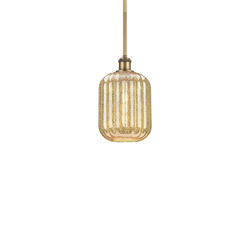 Innovations Lighting 516-1S-12-7 Preston Pendant Preston 7" Wide Mini - Brushed Brass / Mercury