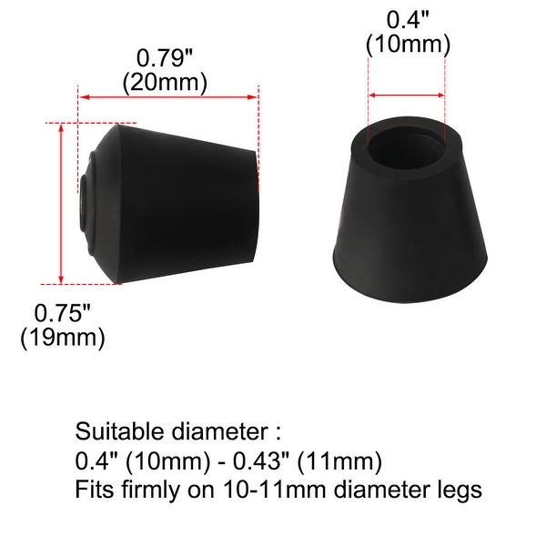 Rubber ends sales for chair legs