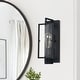 preview thumbnail 6 of 6, 1-Light Matte Black Indoor Modern Wall Sconce - 5 in. W x 13 in. H x 4 in. E