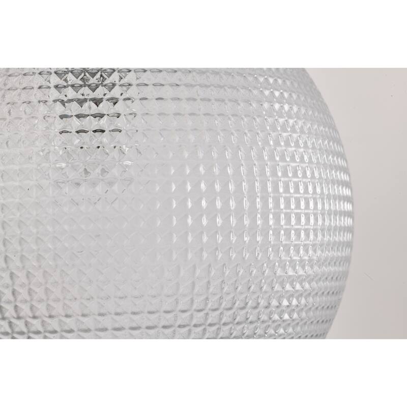 Sokix Frosted Pyramidical Glass Globe Pendant Ceiling Lamp Downrod
