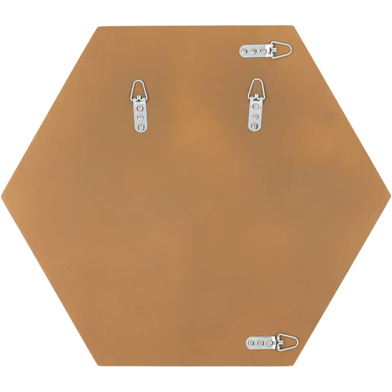 Zwingle Hexagonal Copper Mirror - 20"H x 20"W