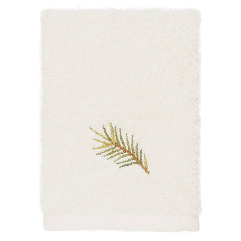 Authentic Hotel and Spa 100% Turkish Cotton Pierre 3PC Embellished Towel Set