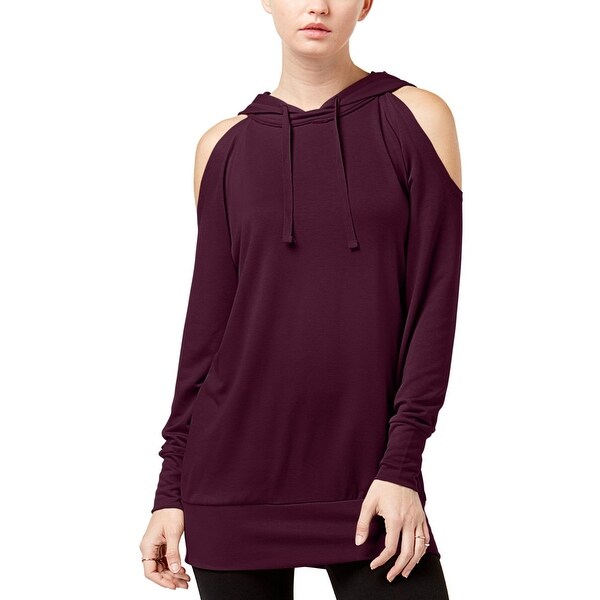 Gypsies and Moondust Womens Juniors Sweater Cold Shoulder Long Sleeves - S. Opens flyout.