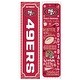 preview thumbnail 4 of 2, 47" Double Sided Seasonal Porch Leaner, San Francisco 49ers - 47" x 11.25" Winter
