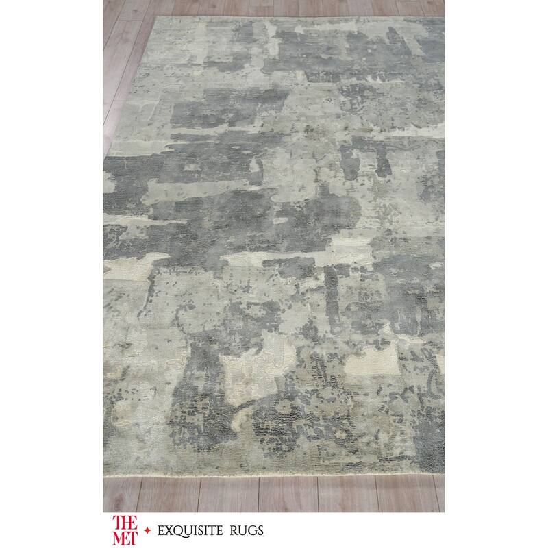 The Met X Exquisite Rugs Papyrus Gray Area Rug