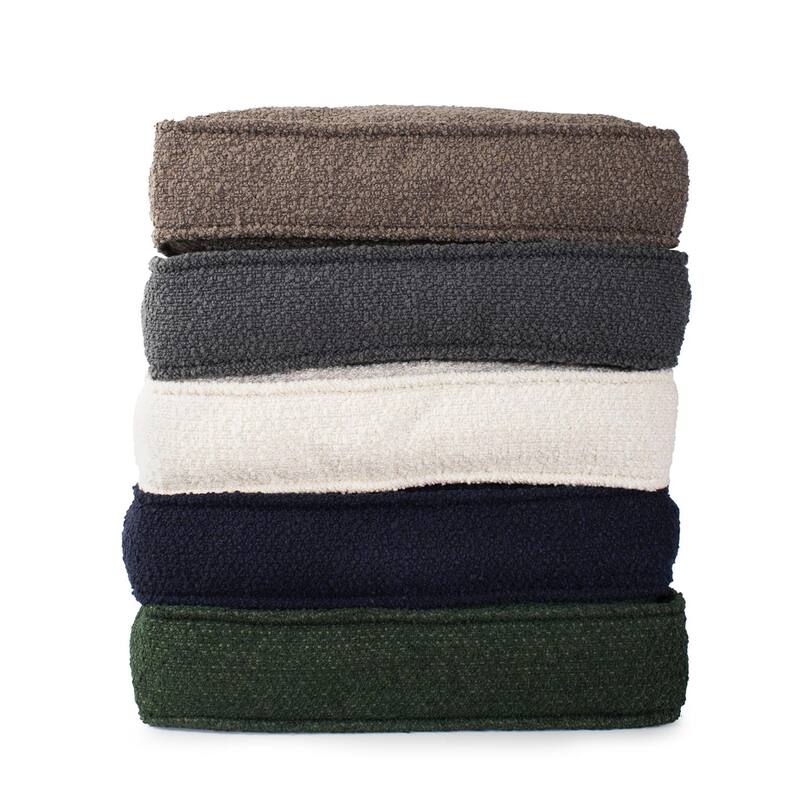 Allan Andrews 20 in. Gusseted Pillow Barbet Charcoal - Down Insert