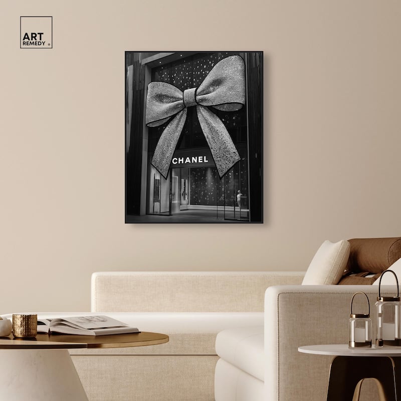 Big Bow Noir Store Canvas by Art Remedy
