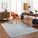 preview thumbnail 4 of 12, Sheppard Modern & Contemporary Leather Area Rug Blue/Gray - 2' 3" x 3' 9"