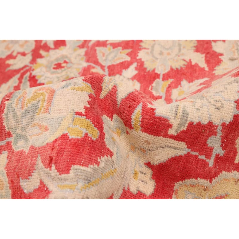 ECARPETGALLERY Hand-knotted Antalya Vintage Red Wool Rug - 9'1 x 13'1