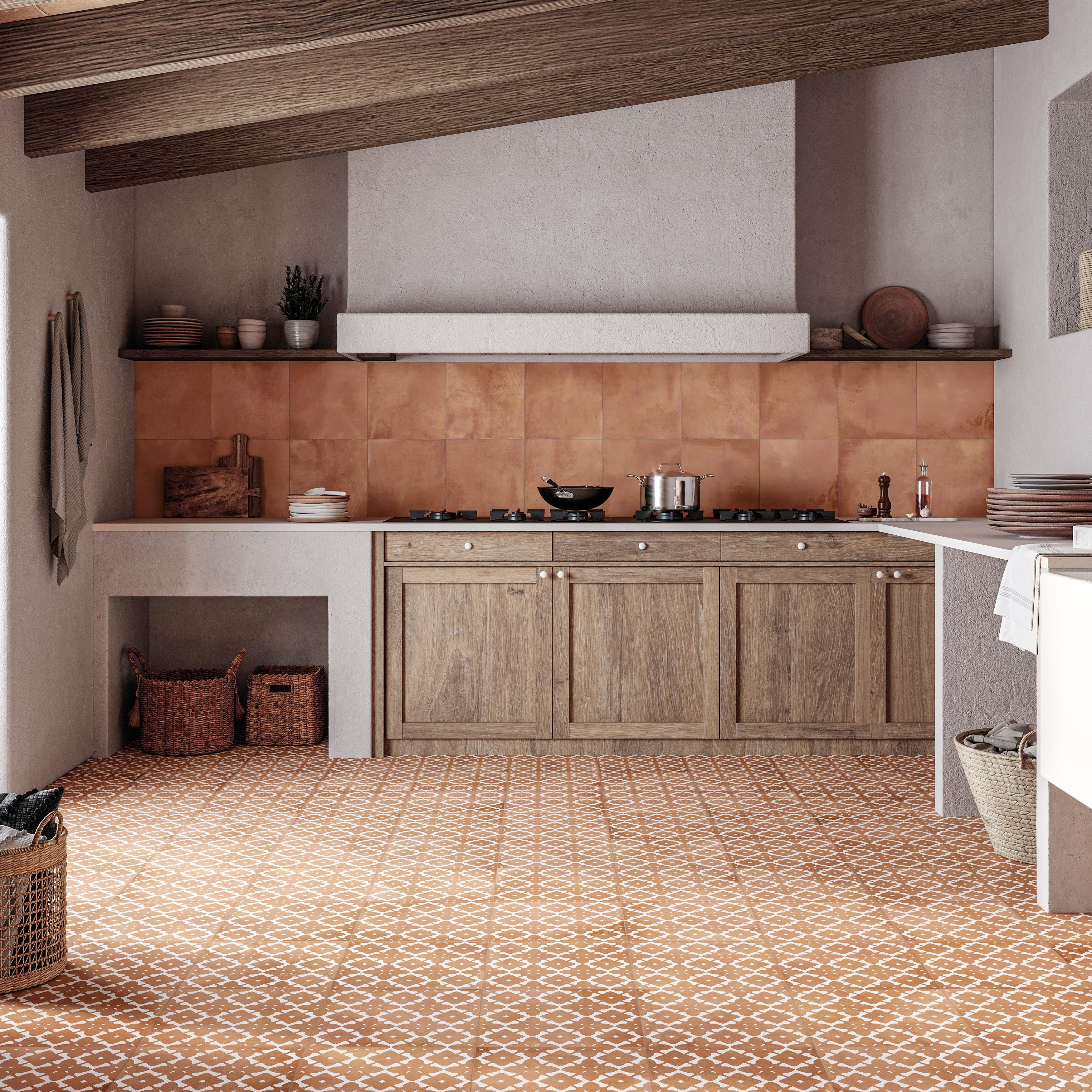Merola Tile Bari Fortuna Cotto 12-7/8" x 12-7/8" Porcelain Floor and Wall Tile