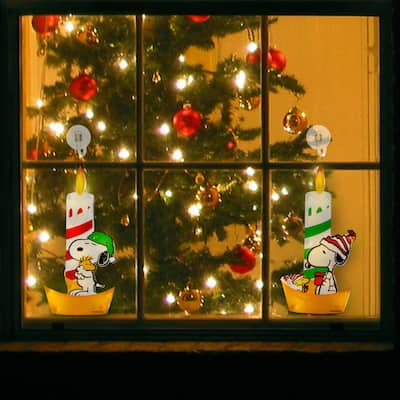 12" Peanuts Window Decor Candlestick