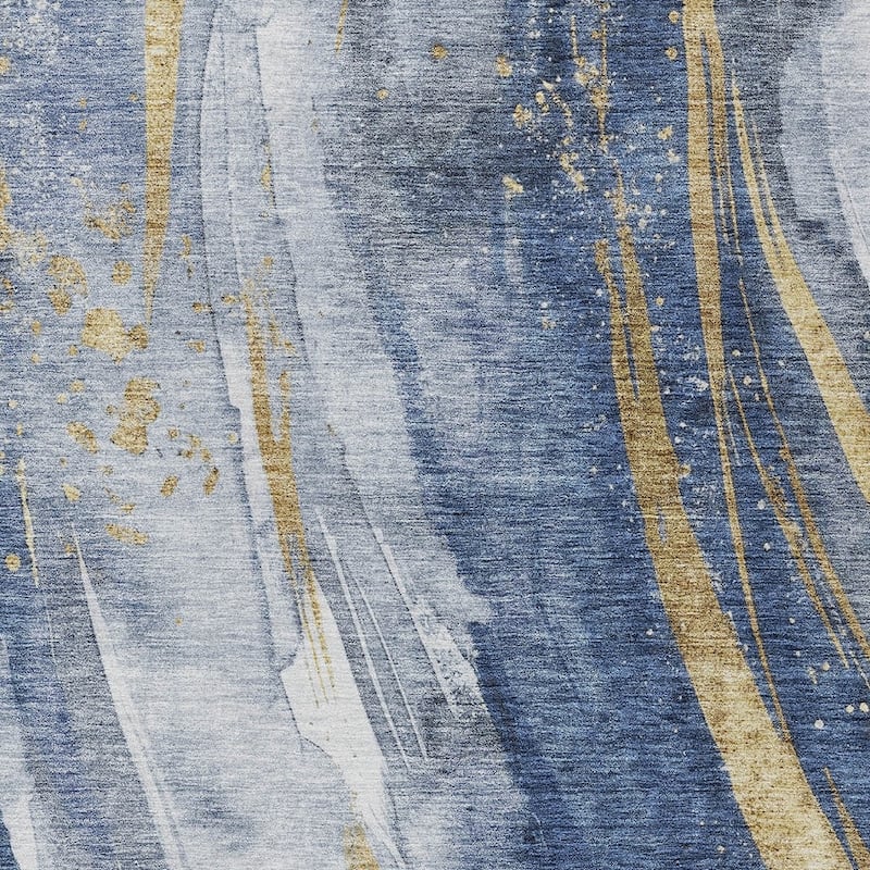 HomeRoots Abstract Transitional Rectangle Outdoor Rug