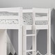 preview thumbnail 7 of 7, Furniture of America Aurelian Modern Twin 4-in-1 White Solid Pinewood Loft Bed with Bookcase, Desk and Convertible Bench
