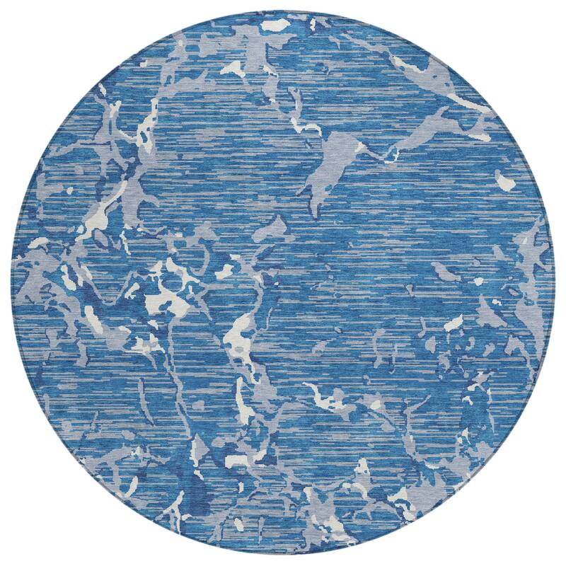 HomeRoots Striped Transitional Rectangle Outdoor Rug