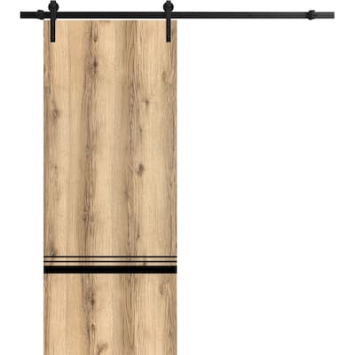 Sturdy Barn Door 36 x 80 Planum 0012 Oak with 6.6FT
