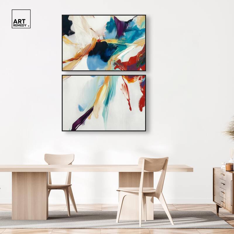 Vibrant Palette II Canvas Set of 2 by Art Remedy