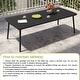 preview thumbnail 3 of 67, Pellebant Patio Dining Table Rectangular Aluminum Outdoor Table
