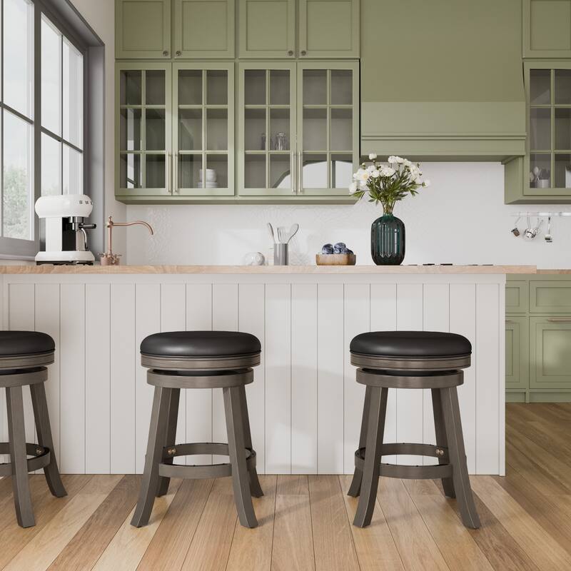 DTY Indoor Living Creede Backless Swivel Stool