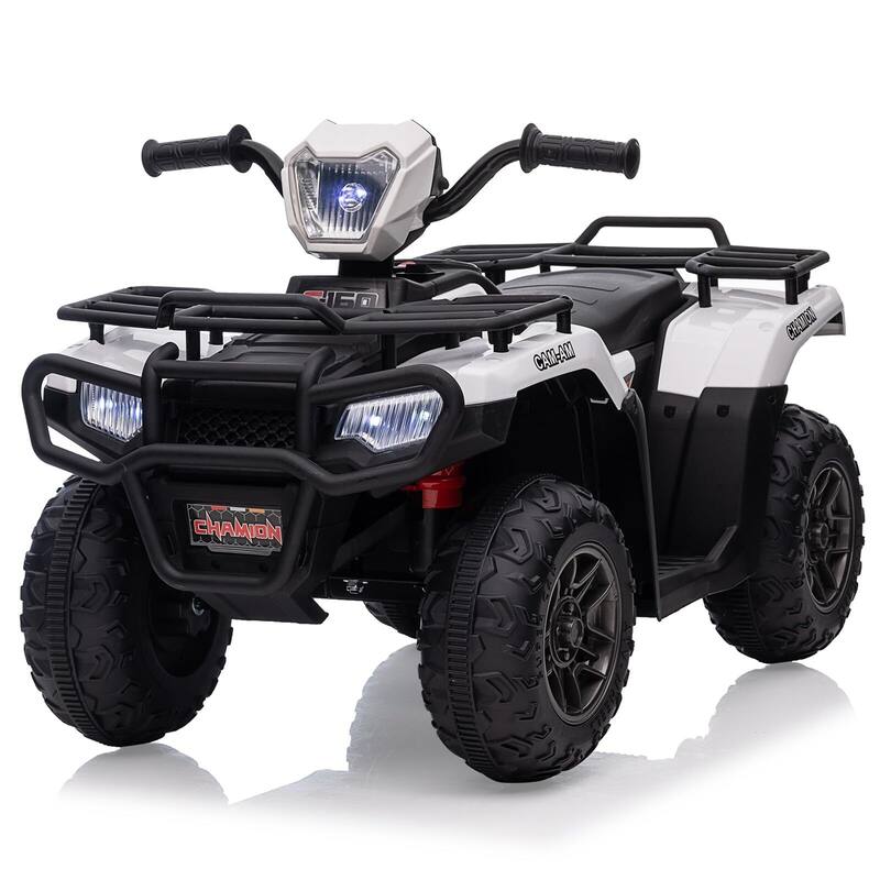 12V Battery-Operated Kids ATV, Dual Speed Adjustment, LED Light, Music, USB