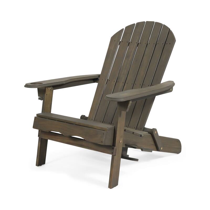 Bellwood Outdoor Acacia Wood Folding Adirondack Chairs (Set of 2) by Christopher Knight Home