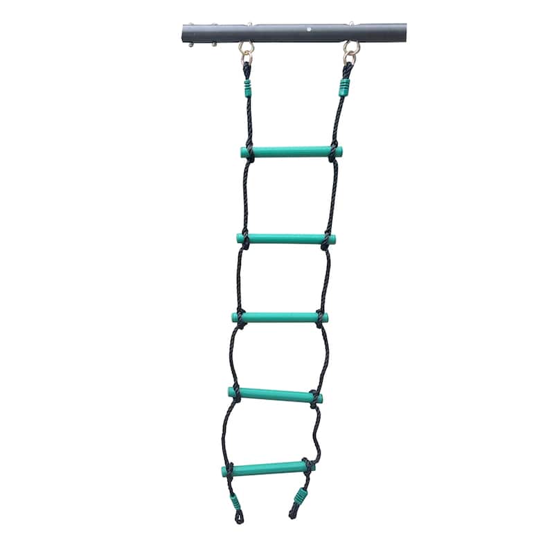Blackish Green Interesting Four Function Swing Set,Metal Plastic Swing