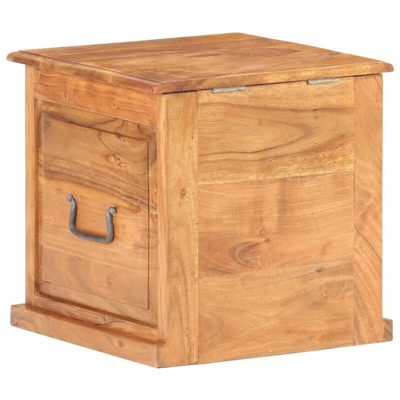 vidaXL Chest 15.7"x15.7"x15.7" Solid Acacia Wood