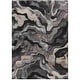 preview thumbnail 2 of 5, Machine Washable Indoor/Outdoor Modern Brushstrokes Chantille Rug