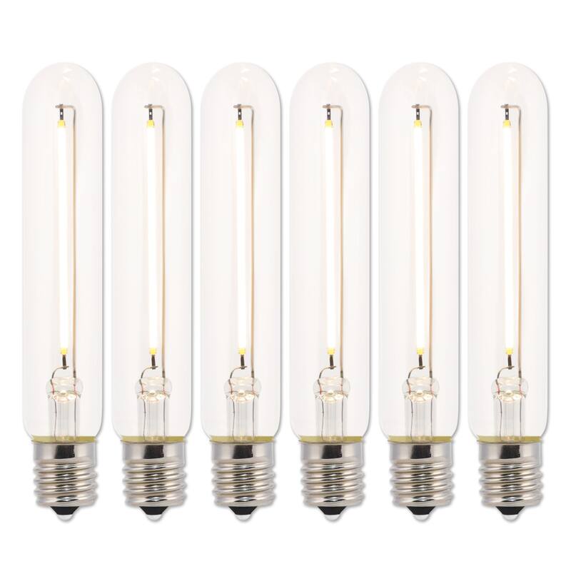 Westinghouse Lighting 4-Watt (40-Watt Equivalent) Clear T6.5 Dimmable Filament LED Light Bulb, Intermediate Base - 3.5-Watt
