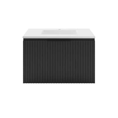Fresca FCB4130-CWH-U Elliot 30" Wall Mounted Single Basin Vanity Set