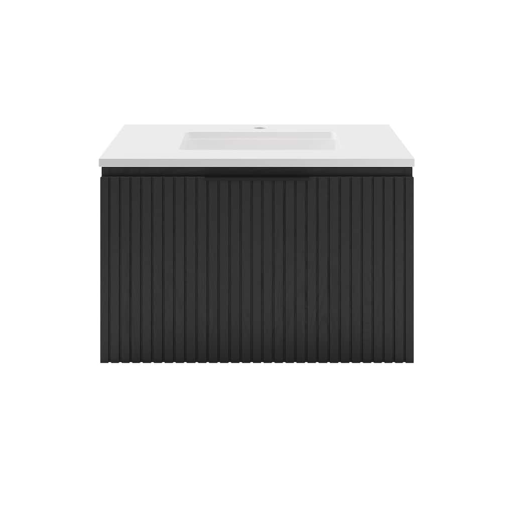 Fresca FCB4130-CWH-U Elliot 30" Wall Mounted Single Basin Vanity Set