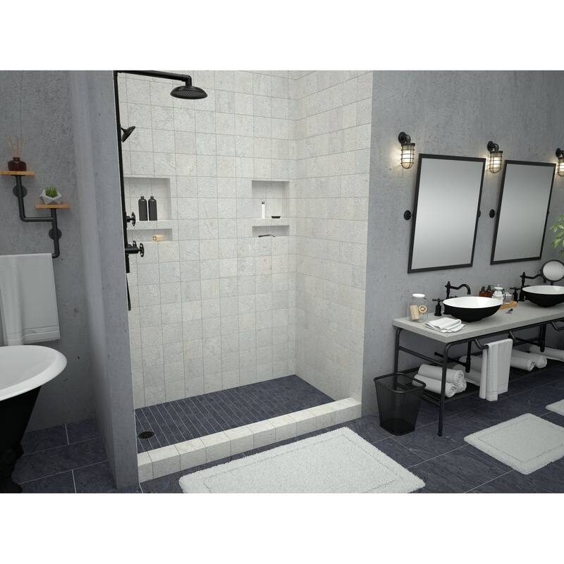 Tile Redi 4260L-PVC Redi Base 60" x 42" Rectangular Shower Base with