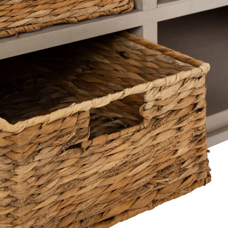 SAFAVIEH Rooney Vintage Grey 4-Drawer Storage 20" Entertainment Console - 47.2" x 15.7" x 20.1"