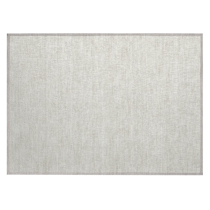 Machine Washable Indoor/ Outdoor Solid Causal Chantille Rug