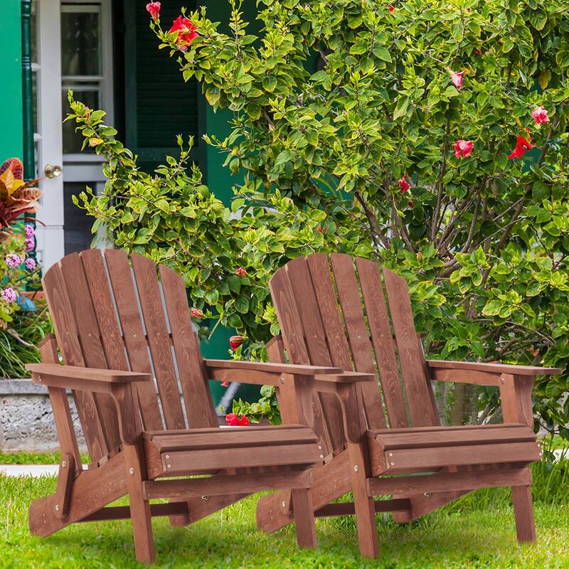 Oversize Wooden Outdoor Folding Adirondack Chair
