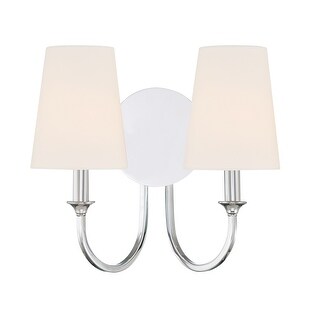 Payton 2 Light Polished Chrome Wall Mount - 13.50'' W x 11.81'' H
