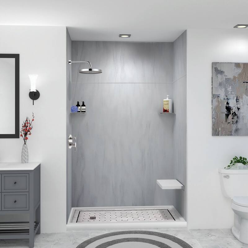 Transolid LWKX60367224 Lusso 96" H x 60" W x 36" D Three Wall Alcove - Bellanca