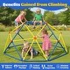 preview thumbnail 10 of 19, 6FT Geometric Climbing Dome Climber Playground for Kids 3-10, Climbing Toys for Kids - N/A