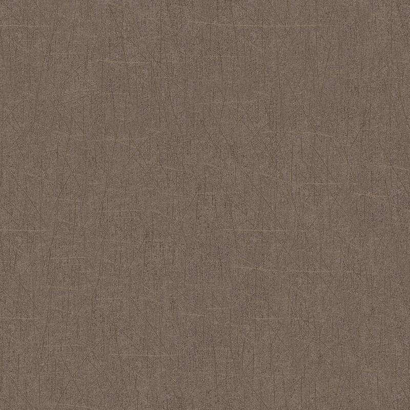 Galerie Wallcoverings Energy Collection Plain Scored Effect Wallpaper Roll - 33 feet long x 27.5 inches wide - Brown