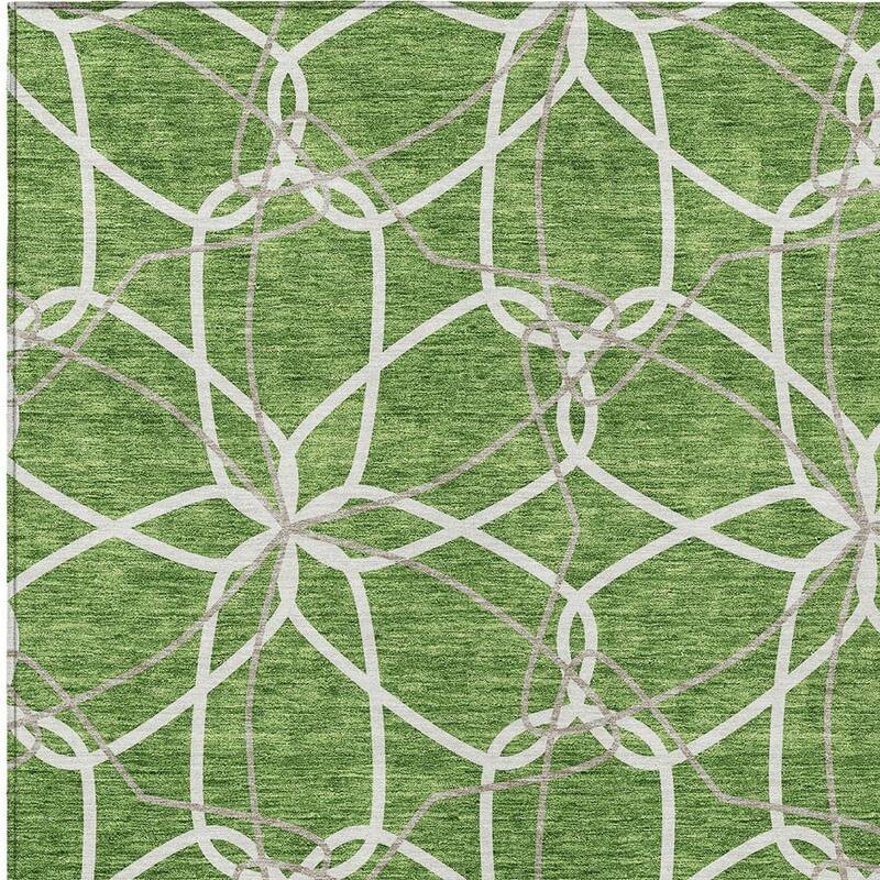 HomeRoots Geometric Modern Rectangle Outdoor Rug