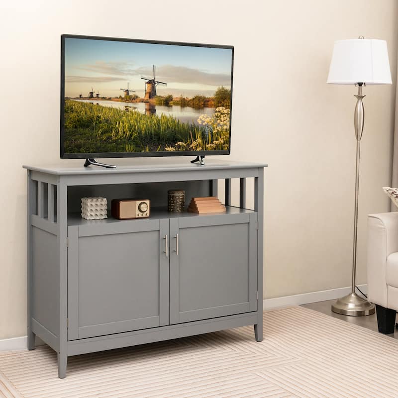 Kitchen Sideboard Buffet Server Cupboard Storage Cabinet w/ 2 Doors