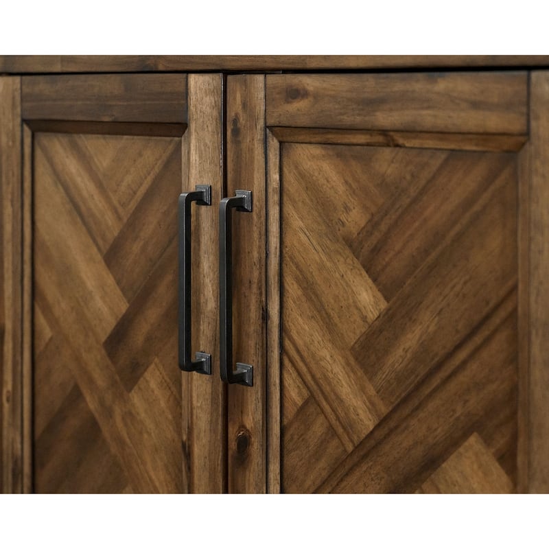 Traditional Wood Bookcase With Doors, Office Shelving, Storage Cabinet, Fully Assembled, Brown