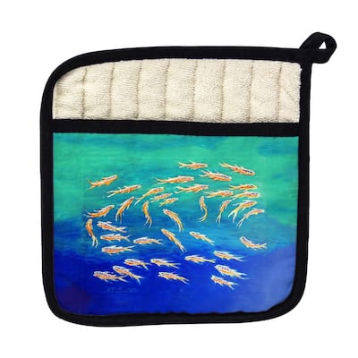 Schooling Fish Pot Holder - 9x9