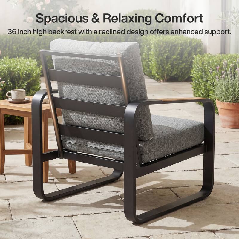 Outdoor Patio Conversation Sofa Set with Cushions