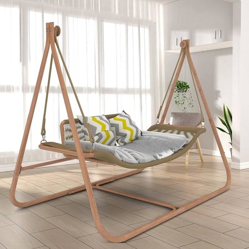 Rattan Hammock Chair with Stand