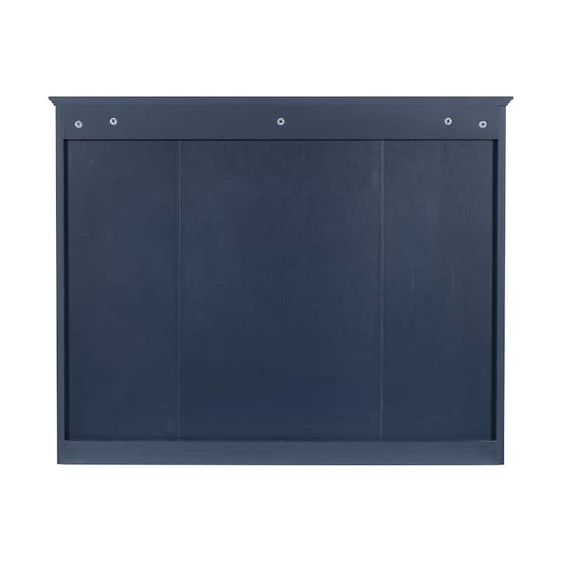 Wall Mounted Bathroom Storage Cabinet, Modern Bathroom Wall Cabinet with Mirror, Mirror Cabinet with 6 Open Shelves