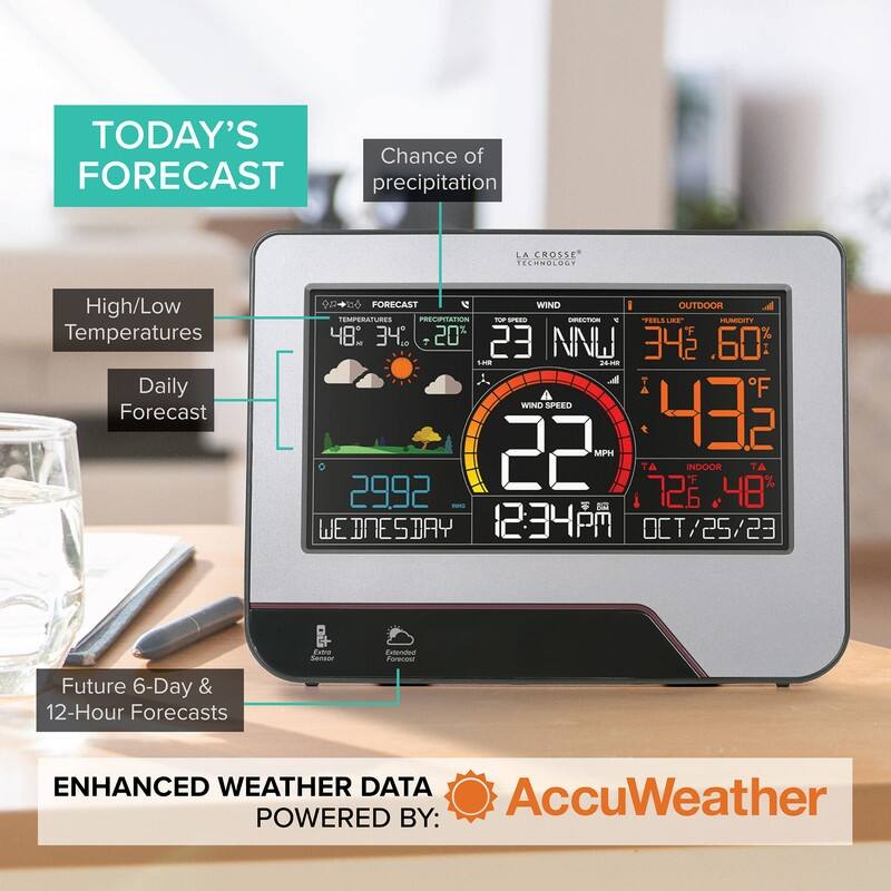 La Crosse Technology V23-WTH Wi-Fi Professional Wind & Weather Center